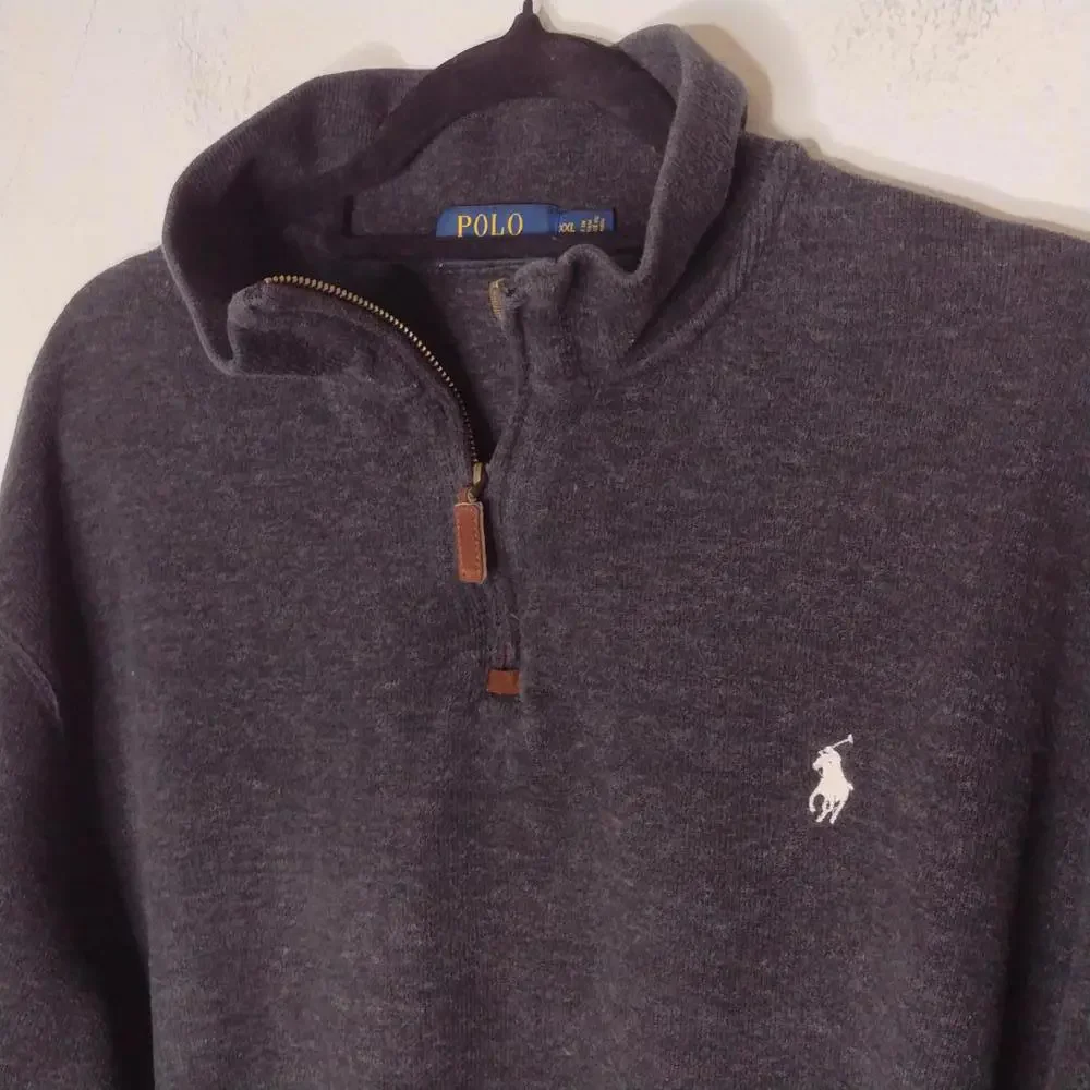 Preloved Polo Ralph Lauren Men's Charcoal/1/4